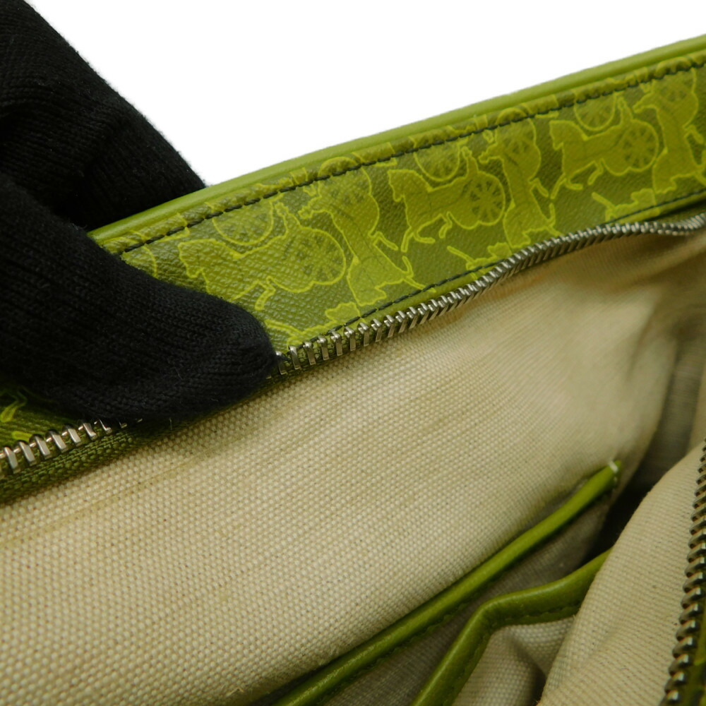 Celine Tote green Sulky carriage two Bag wheeled monogram canvas - Picture 7 of 7